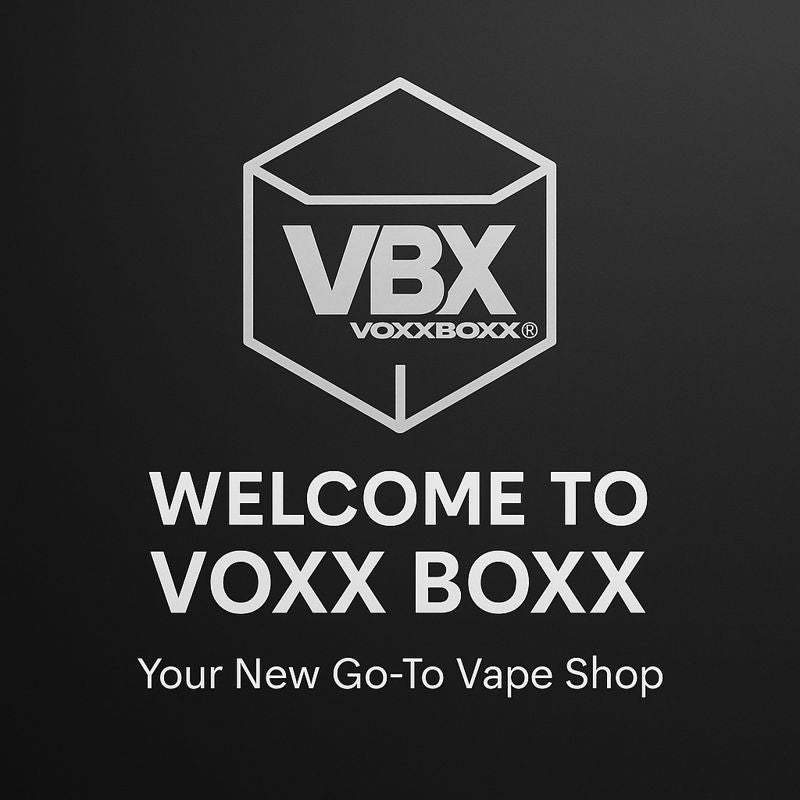 Voxx Boxx VBX logo banner – UK online vape shop welcome image
