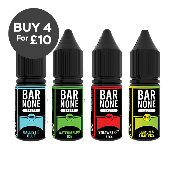 10mg BAR NONE Nic Salts 2x10ml (50VG/50PG) Vaping Products