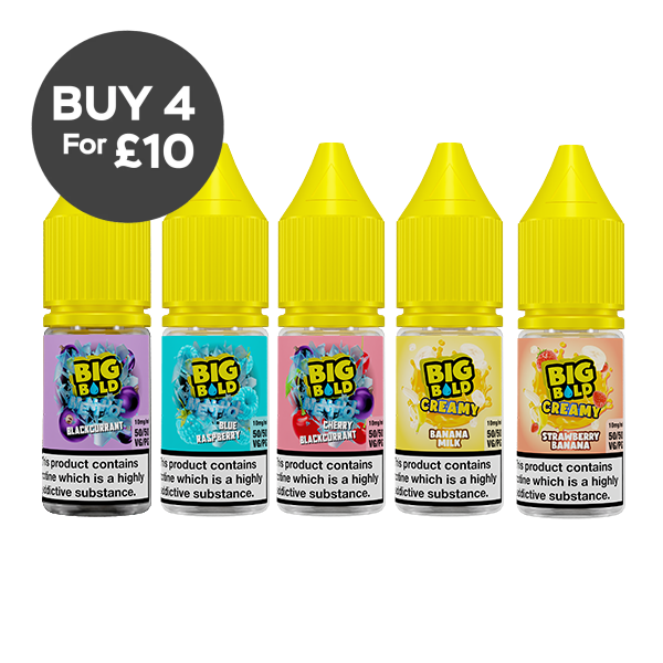 10mg Big Bold Nic Salt 10ml (50VG/50PG) Vaping Products