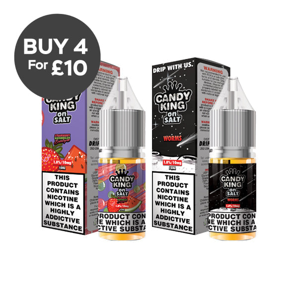 10mg Candy King Salts By Drip More 10ml Nic Salts (50VG/50PG) Vaping Products