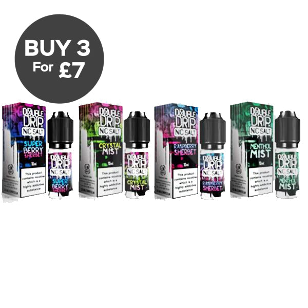 10MG Double Drip 10ML Flavoured Nic Salts E Liquid Berry Ice Vaping Products