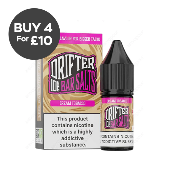 10mg Drifter Bar Salts 10ml (50VG/50PG) Vaping Products