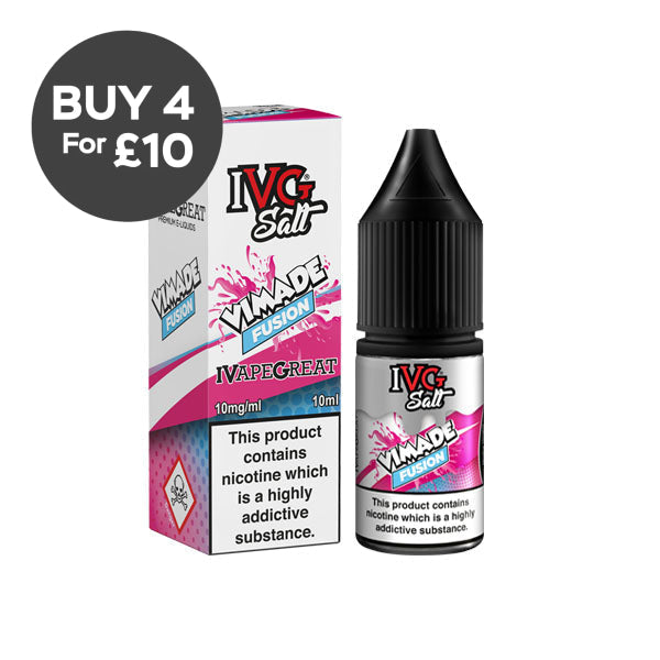 10mg I VG Drinks Salts 10ml Nic Salts (50VG/50PG) Vimade Fusion Vaping Products