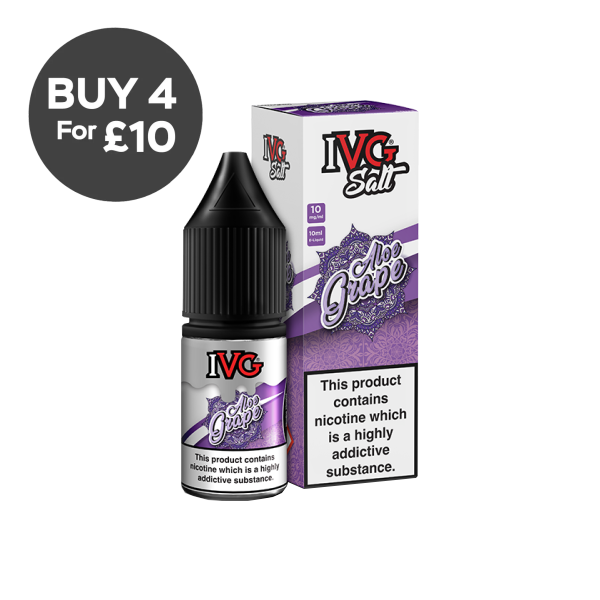 10mg I VG Salts 10ml Nic Salts (50VG/50PG) Aloe Grape Vaping Products