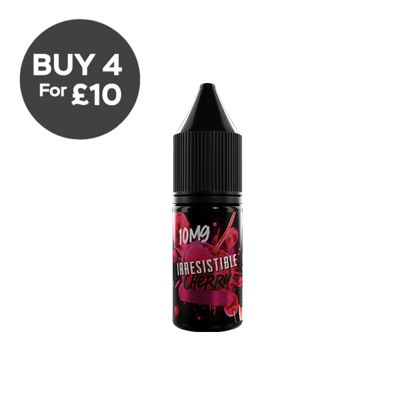 10mg Irresistible 10ml Nic Salt (50VG/50PG) Cherry Vaping Products