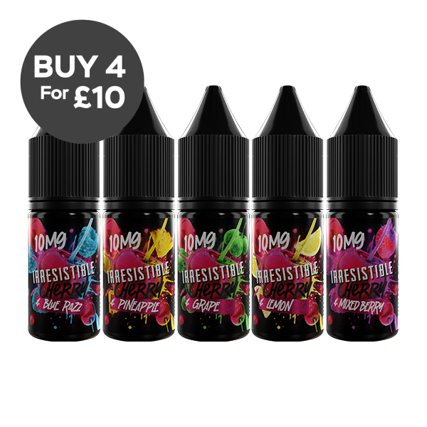 10mg Irresistible 10ml Nic Salt (50VG/50PG) Vaping Products