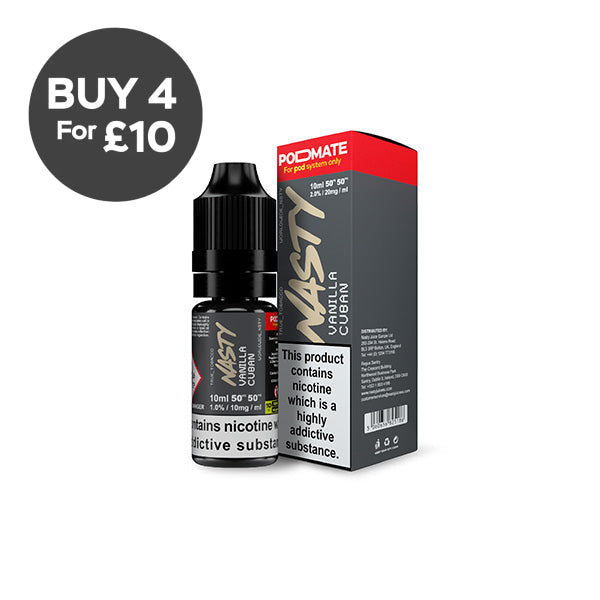 10mg Nasty Pod Mate 10ml Nic Salts (50VG/50PG) Vaping Products