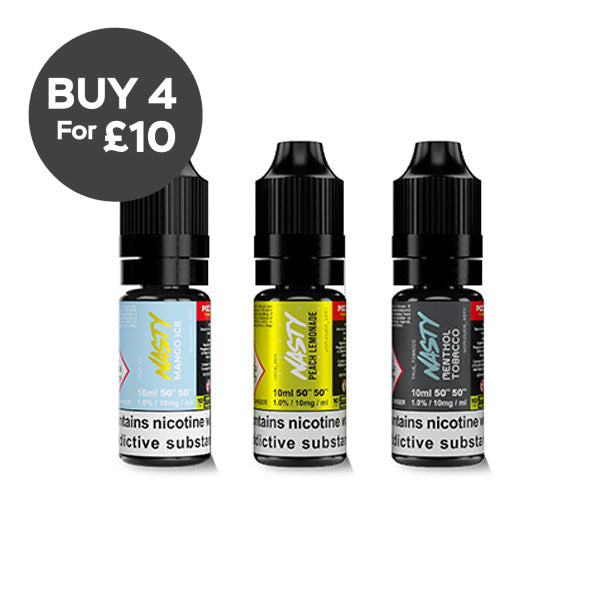 10mg Nasty Pod Mate 10ml Nic Salts (50VG/50PG) Vaping Products
