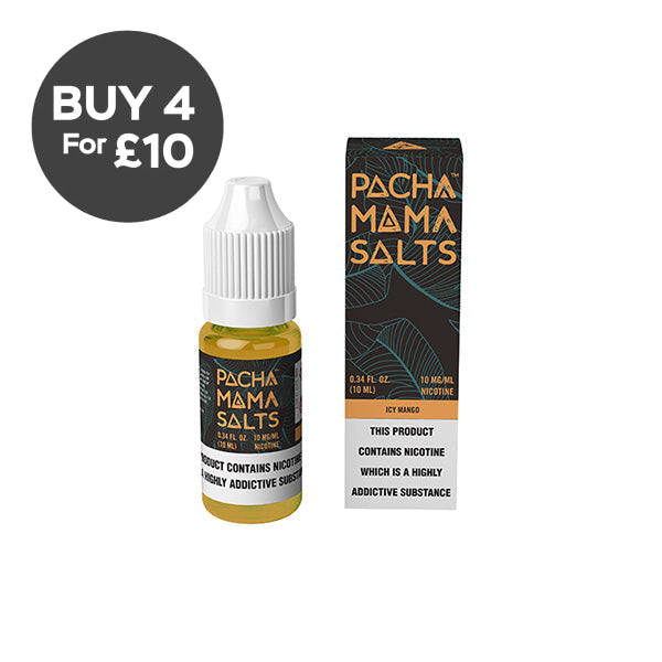 10mg Pacha Mama By Charlie’s Chalk Dust Salts 10ml Nic Salt (50VG/50PG) Icy Mango Vaping Products