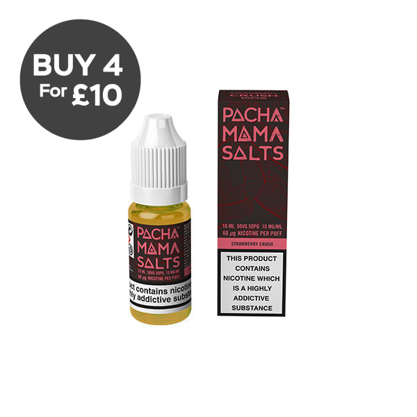 10mg Pacha Mama By Charlie’s Chalk Dust Salts 10ml Nic Salt (50VG/50PG) Strawberry Crush Vaping Products