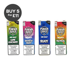 10MG Pukka Juice 10ML Flavoured Nic Salt (50VG/50PG) Blaze No Ice Vaping Products