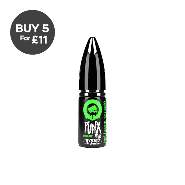 10mg Riot Squad Punx 10ml Nic Salt (50VG/50PG) Apple Cucumber Mint & Aniseed Vaping Products