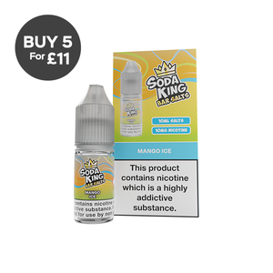 10mg Soda King Bar SALTS 10ml - (50VG/50PG) Mango Ice Vaping Products