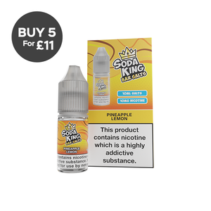 10mg Soda King Bar SALTS 10ml - (50VG/50PG) Pineapple Lemon Vaping Products