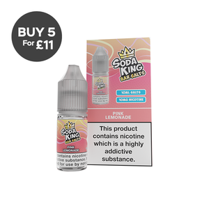 10mg Soda King Bar SALTS 10ml - (50VG/50PG) Pink Lemonade Vaping Products