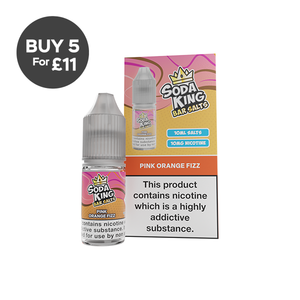 10mg Soda King Bar SALTS 10ml - (50VG/50PG) Pink Orange Fizz Vaping Products