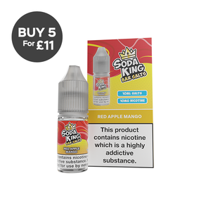 10mg Soda King Bar SALTS 10ml - (50VG/50PG) Red Apple Mango Vaping Products