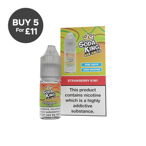 10mg Soda King Bar SALTS 10ml - (50VG/50PG) Strawberry Kiwi Vaping Products