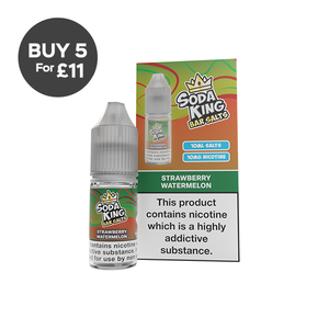 10mg Soda King Bar SALTS 10ml - (50VG/50PG) Strawberry Watermelon Vaping Products