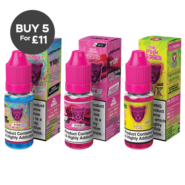 10mg The Pink Series by Dr Vapes 10ml Nic Salt (50VG/50PG) Pink Colada Vaping Products