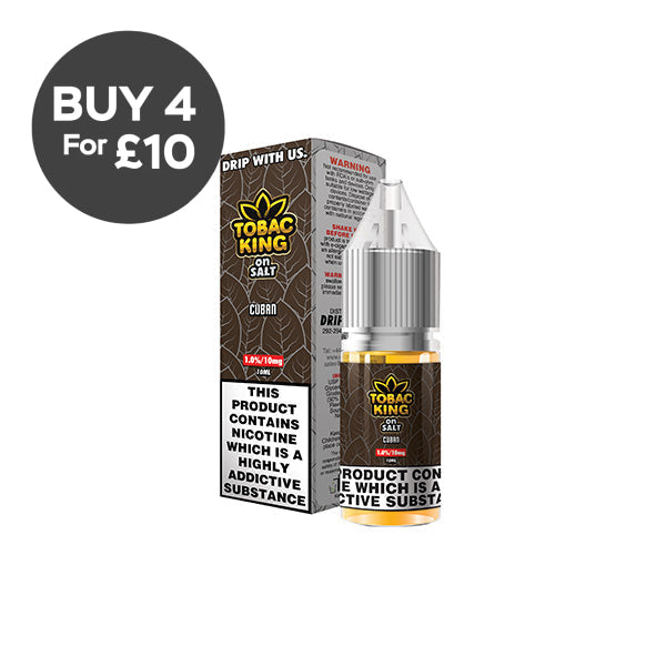 10mg Tobac King Salts By Drip More 10ml Nic Salts (50VG/50PG) Vaping Products