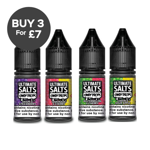 10MG Ultimate Puff Salts Candy Drops 10ML Flavoured Nic Salts Vaping Products