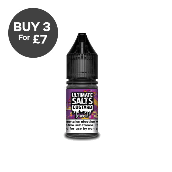 10MG Ultimate Puff Salts Custard 10ML Flavoured Nic Salts Purple Vaping Products