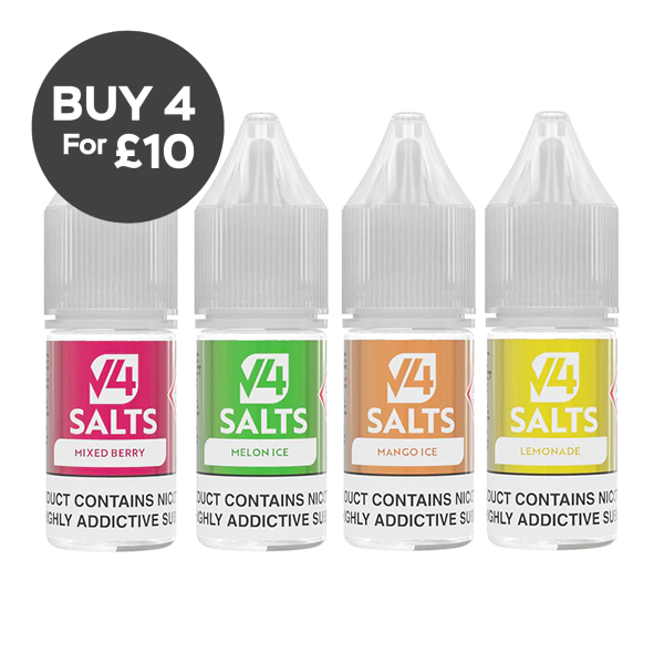 10mg V4 Salts 10ml Nic Salts (50VG/50PG) Vaping Products