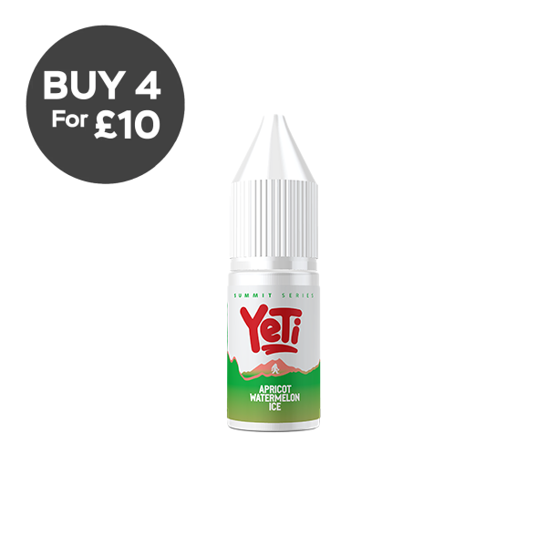 10mg Yeti Summit Series 10ml Nic Salts (50VG/50PG) Apricot Watermelon Ice Vaping Products