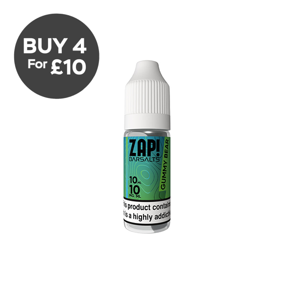 10mg ZAP! Bar Salts Nic Salt 10ml (50VG/50PG) Vaping Products