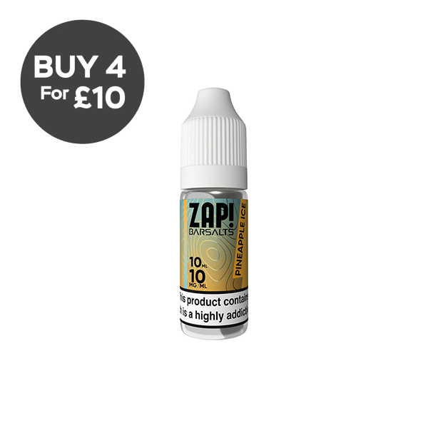 10mg ZAP! Bar Salts Nic Salt 10ml (50VG/50PG) Vaping Products