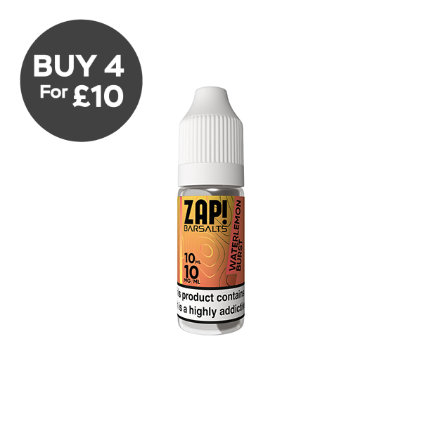 10mg ZAP! Bar Salts Nic Salt 10ml (50VG/50PG) Vaping Products