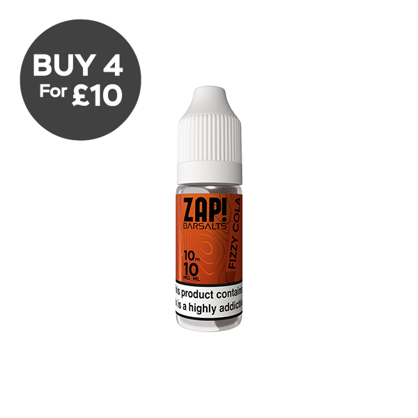 10mg ZAP! Bar Salts Nic Salt 10ml (50VG/50PG) Vaping Products