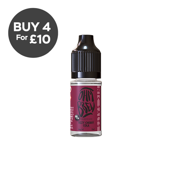 12mg Ohm Brew Balanced Blend 10ml Nic Salts (50VG/50PG) Vaping Products