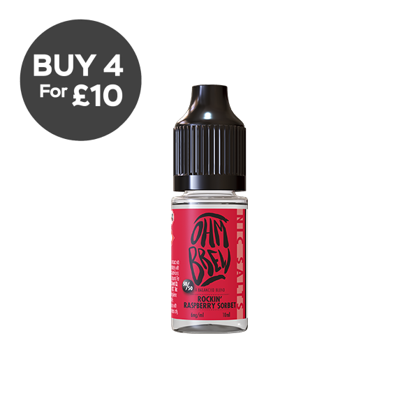 12mg Ohm Brew Balanced Blend 10ml Nic Salts (50VG/50PG) Vaping Products