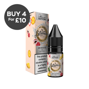 20mg Billionaire Juice Platinum Edition 10ml Nic Salts (50VG/50PG) 24K Gold Ice Vaping Products