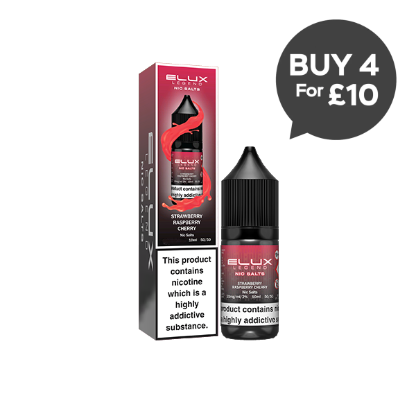 20Mg Elux Legend 10Ml Nic Salts (50Vg/50Pg) Strawberry Raspberry Cherry Vaping Products