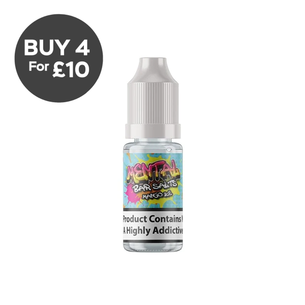20mg Mental Bar Salts By Signature Vapours 10ml Nic Salt (50VG/50PG) (BUY 1 GET 1 FREE) Vaping Products