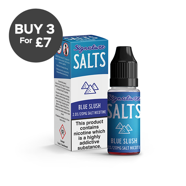 20mg Signature Salts By Signature Vapours 10ml Nic Salt (50VG/50PG) (BUY 1 GET 1 FREE) Blue Slush Vaping Products