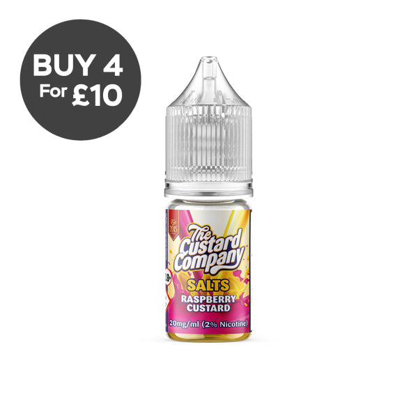 20mg The Custard Company Flavoured Nic Salt 10ml (50VG/50PG) Vaping Products