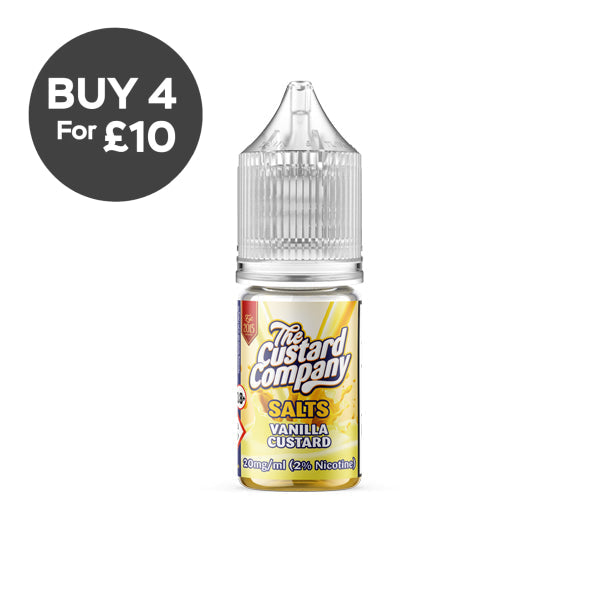 20mg The Custard Company Flavoured Nic Salt 10ml (50VG/50PG) Vaping Products