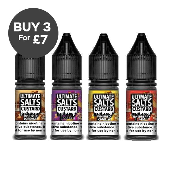 20MG Ultimate Puff Salts Custard 10ML Flavoured Nic Salts Vaping Products