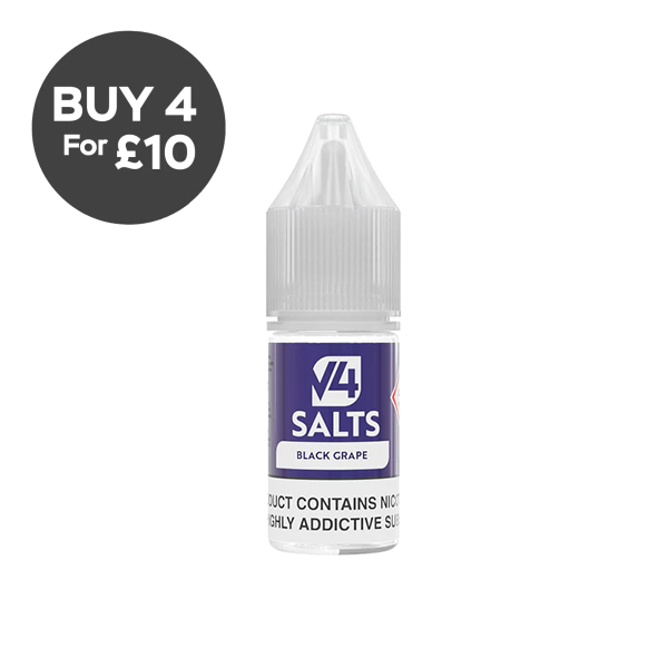 20mg V4 Salts 10ml Nic Salts (50VG/50PG) Black Grape Vaping Products