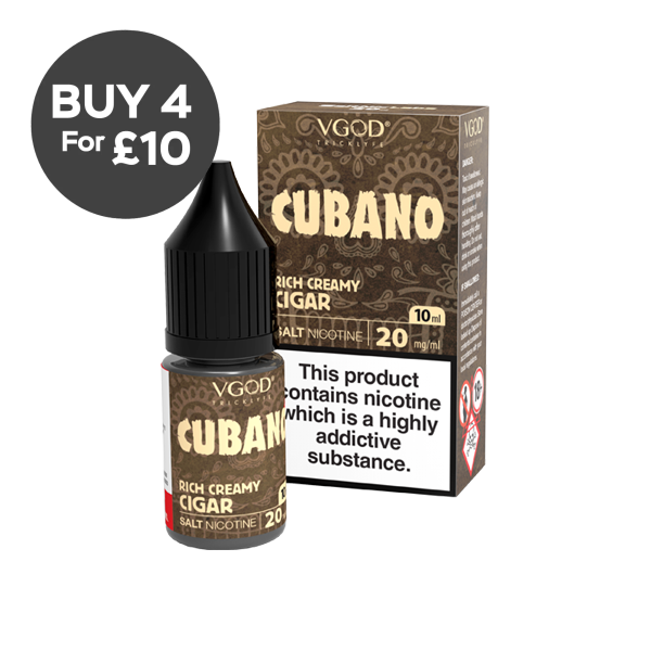 20mg VGOD Saltnic 10ml Nic Salt (50VG/50PG) Cubano Vaping Products