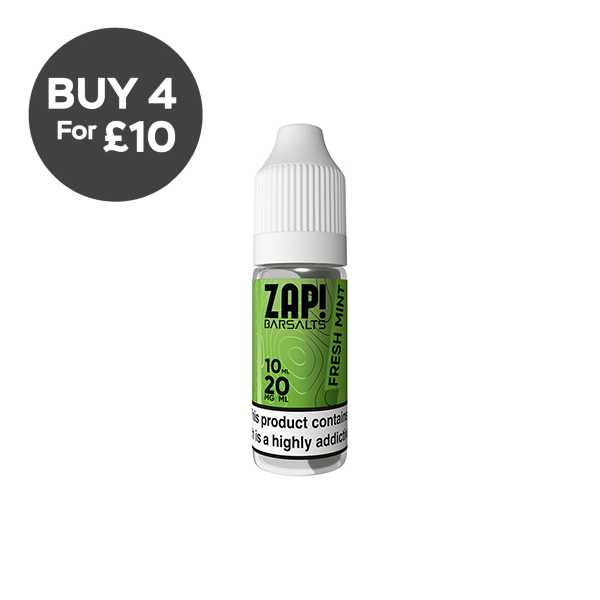 20mg ZAP! Bar Salts Nic Salt 10ml (50VG/50PG) Vaping Products