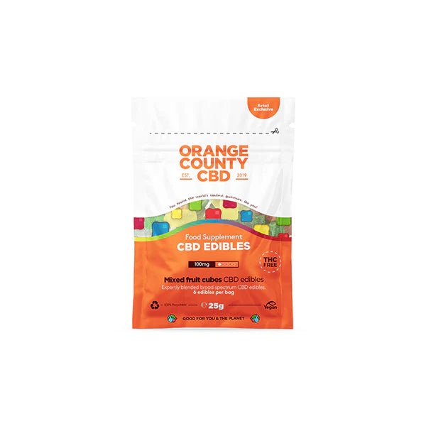 Orange County 100mg CBD Mini CBD CBD Gummies 6pieces