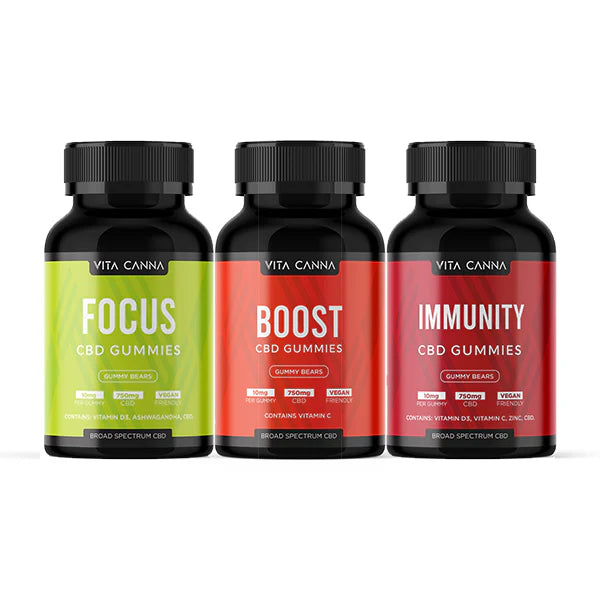 Vita Canna 750mg CBD Functional CBD Vegan CBD Gummies