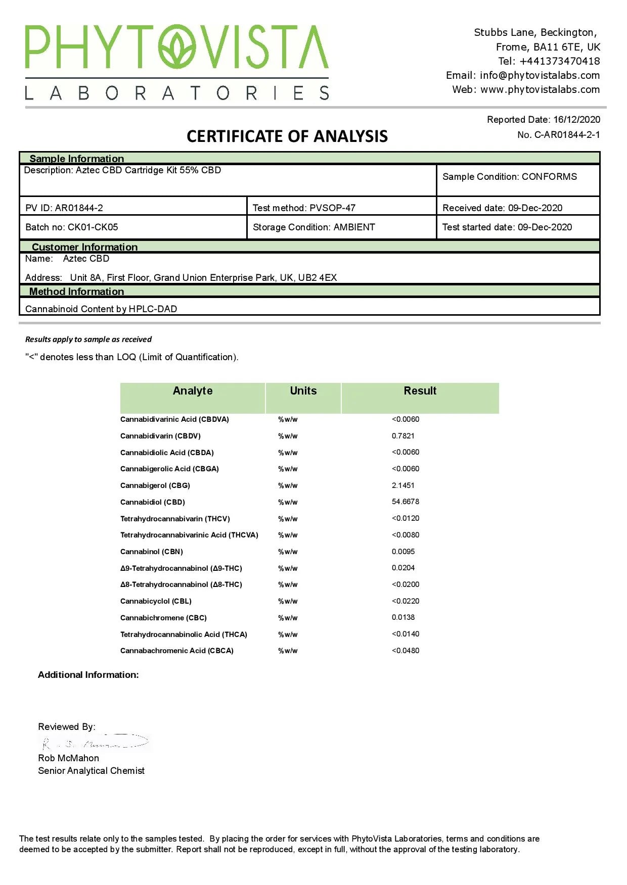 Aztec CBD 1000mg CBD Cartridge Vape Kit 1ml