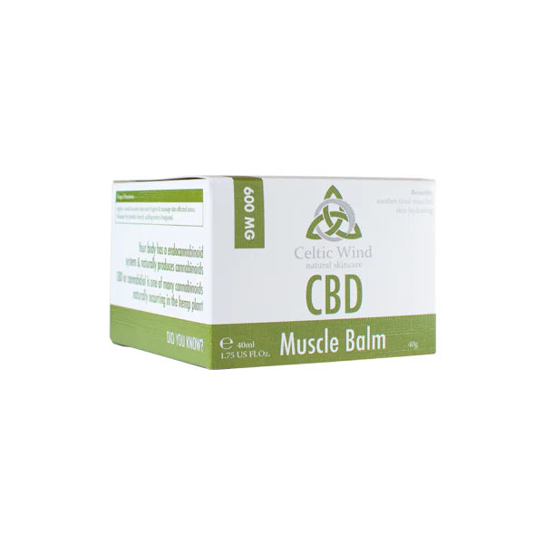 Celtic Wind Crops 600mg CBD Muscle Balm Product 40ml
