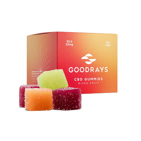 Goodrays 750mg CBD CBD Mixed Fruit CBD Gummies 30pieces